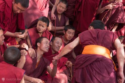Uno contro tutti, Monastero di Sera, Sacro Dibattito, Tibet
