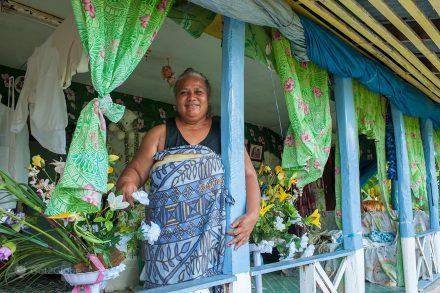 Obese resident of Tupola Tapaau, a small island in Western Samoa.