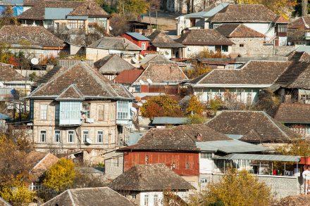 Sheki, Autumn in the Caucasus, Azerbaijan, Autumn Homes