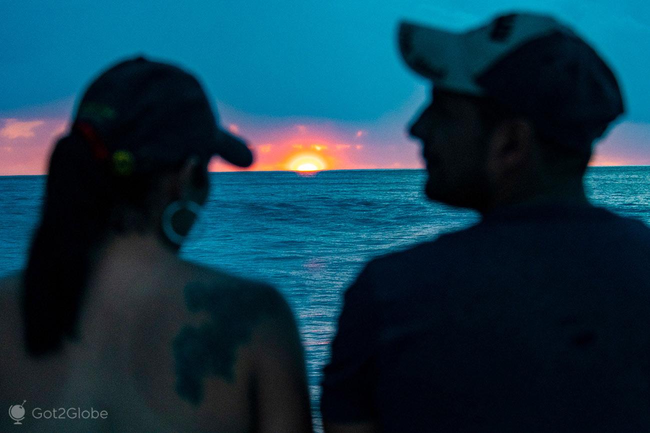 Ocaso sobre o Pacífico, Parque Nacional Manuel António, Costa Rica