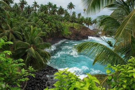Ilhéu das Rolas, São Tomé e Príncipe, equador, enseada