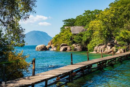 Passadiço principal da Mumbo Island, Lago Malawi